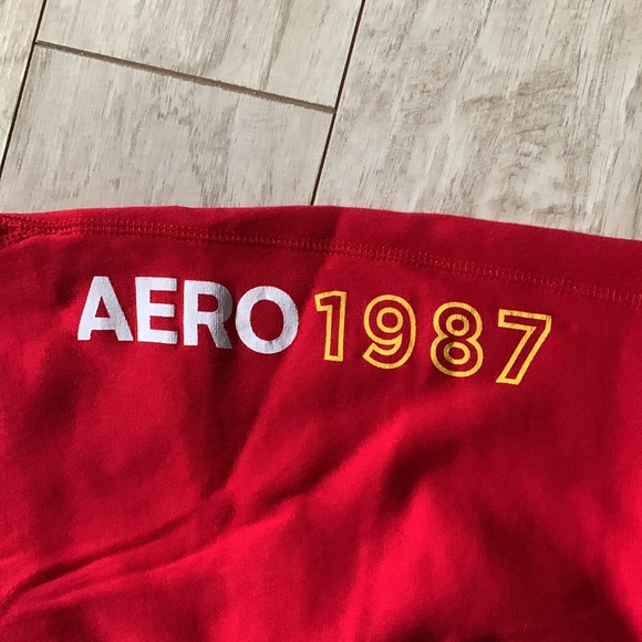 RED aero 1987 sweat pants!! These pants are so comfy and new!!!IM OBSESSED 🤩 - Picture 3 of 4